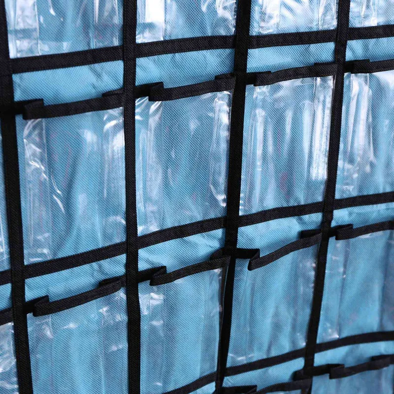 مخطط جيب TTKK 10X لحامل الآلة الحاسبة، 30 مخطط جيب للفصول الدراسية 33.5 × 24.5 بوصة منظم هاتف محمول معلق