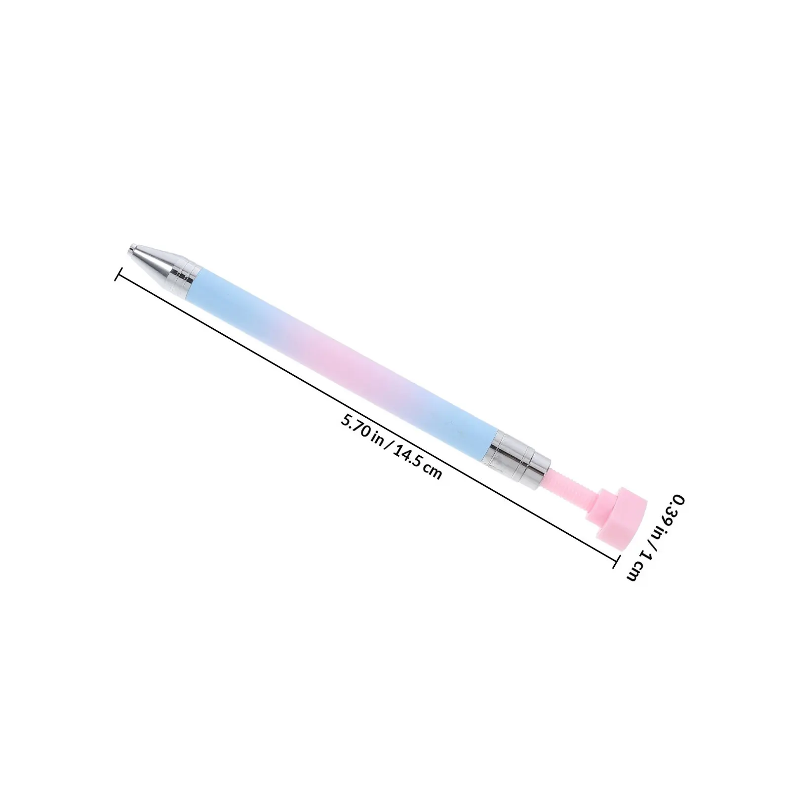 Set di 1 Penna Raccogli Strass per Nail Art, Strumento Ricaricabile per Manicure, Raccoglitore di Gemme e Cristalli, Accessori Leggeri per Unghie