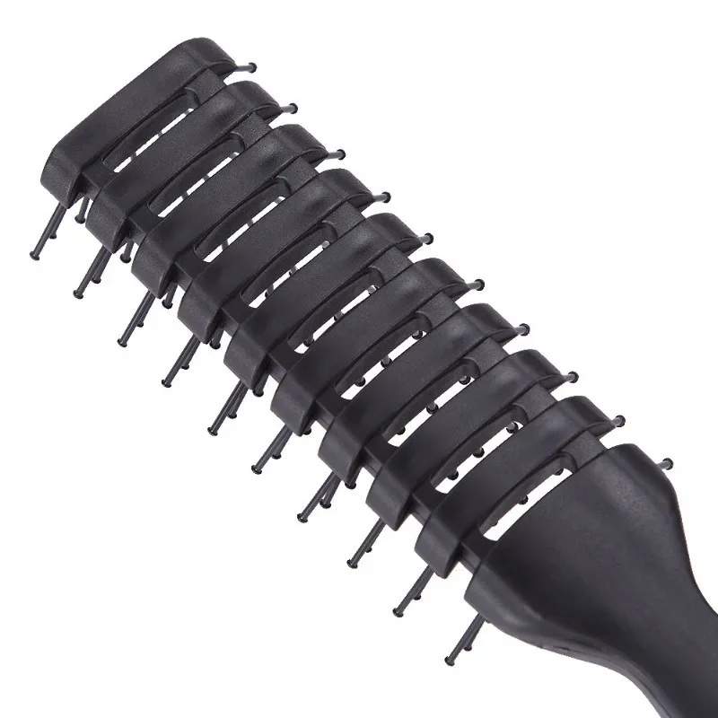 Professioneller Kamm für Herrenhaar-Styling-Massage, Locken-Haarbürste, Anti-Tangle, antistatische Kämme, speziell für Echthaar-Perücken – Detail 3