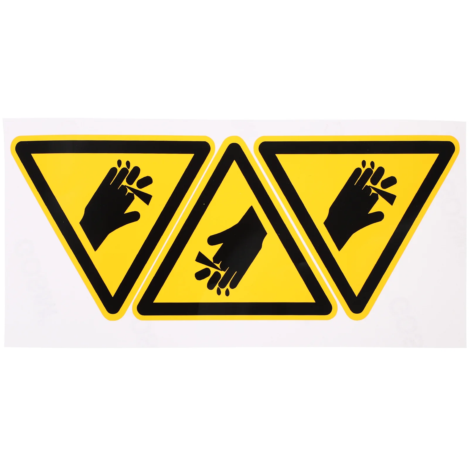 

3 Pcs Warning Stickers Safety Machine Caution Decal No Decals Vinyl Label Crushing Danger Labels