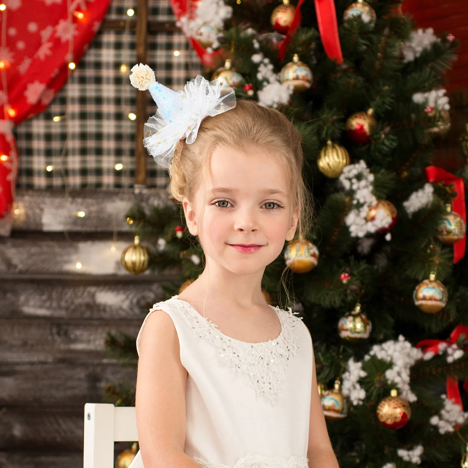 

5Pcs Baby Hair Headband Sequins Hat Clips Cute Kids Hair Clip Birthday Christmas Party Accessories Hairpin Christmas Kids Clip