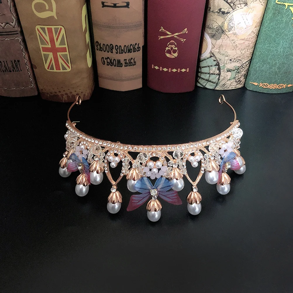 

Elegant Bride Crown for Wedding Headdress Fashion Headwear Prom Accessories Unique Exquisite Glossy Brightness