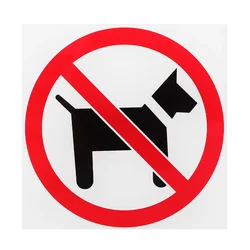 Door Self-adhesive Signs No Pet Allowed Pets for Business Use Acrylic Dog Notice Store inside Dogs