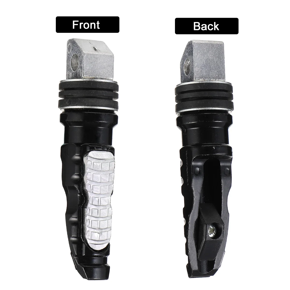 

2pcs Metal Foot Peg Motorcycle Rear Footrest Bike Pedal For Electric Vehicles Durable Corrosion Resistant High Hardness Strong