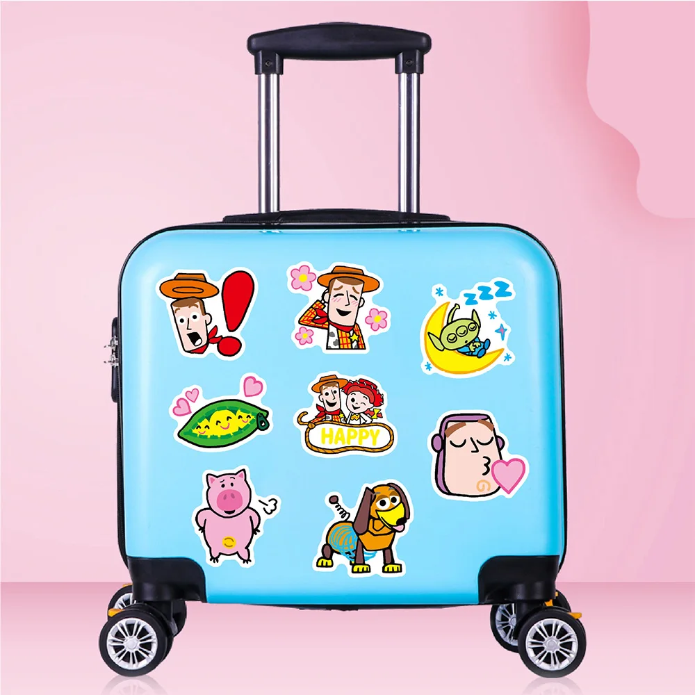 Autocollants Disney Kawaii Toy Story pour enfants, décalcomanie graffiti, dessin animé Buzz Lightyear, valise, vélo, scrapbooking, cadeau, 10 pièces, 30 pièces, 50 pièces