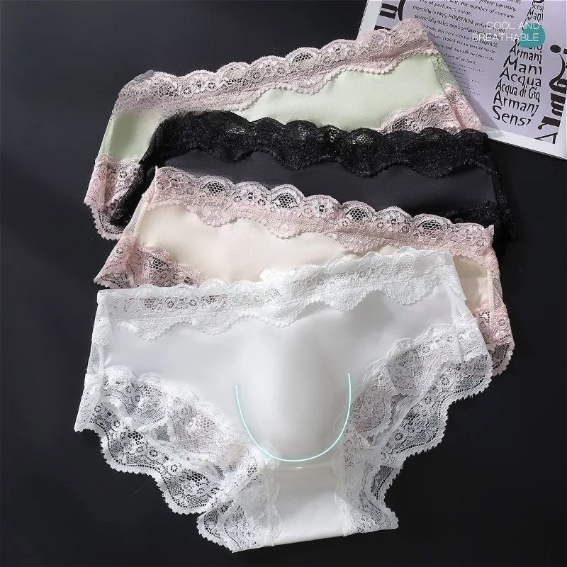 

3D U Pouch Briefs Mens Underwear Sexy Lace Convex Bag Panties Ropa Interior Hombre Breathable Male Lingerie Smooth Трусы Мужские