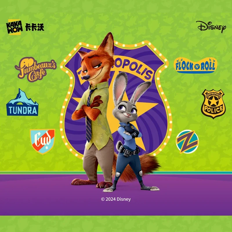 Cartes de collection originales de Disney pour enfants, édition heureuse, Zootopia, n ° 3, Judy Hopps, réparation Wilde, animation rare, jouet, cadeau de Noël