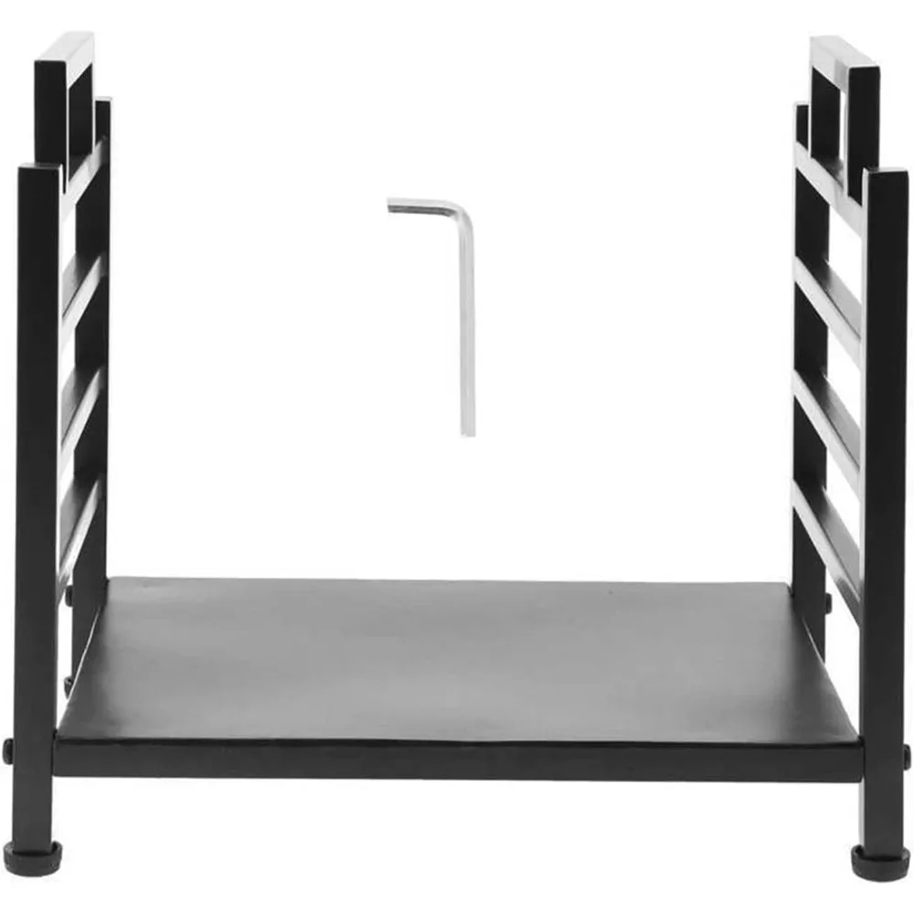 Rack de armazenamento de ferro forjado para casa, lareira titular, lenha titular, log rack, pátio deck, interior e exterior