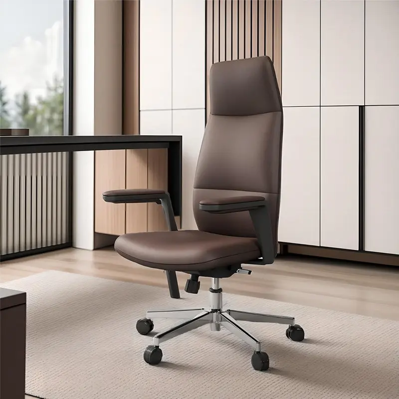 Fashionable ergonomic height-adjustable office meeting chair for staff, reception, and pre-shift use, luxury executive chair