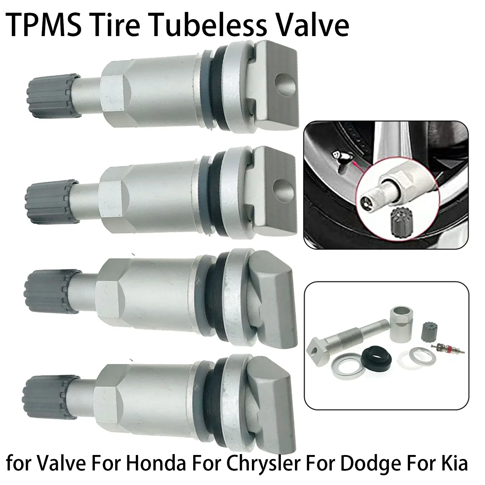 4x Zestaw naprawczy trzpienia zaworu czujnika ciśnienia w oponach TPMS do SE55911 Continental do Hondy do Chryslera do Dodge'a do Kia