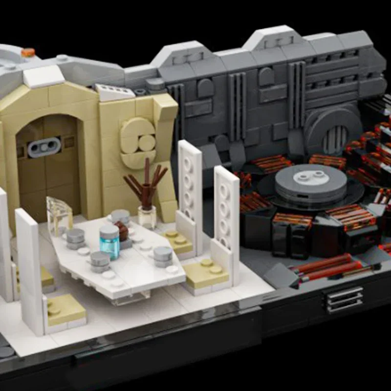 Star Film Modell Moc Gebäude Ziegel Wolke Stadt Remake Diorama Technologie Modulare Blöcke Geschenke Weihnachten Spielzeug DIY Sets Montage