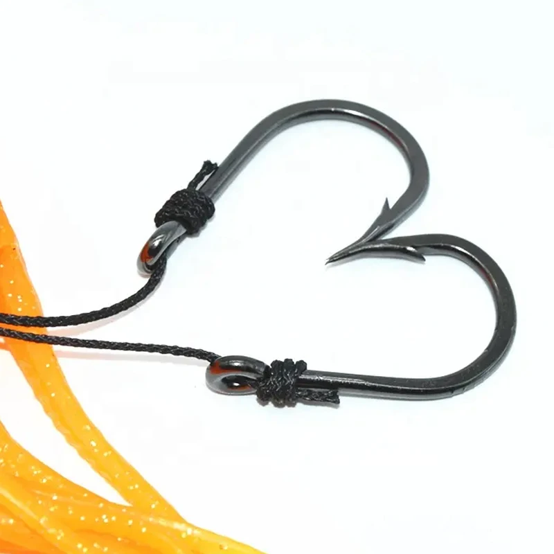 TAKEDO LG01 TPR Material 150G - 450G Squid Skirt Octopus Lure With Assist Hook Metal Jig Head Trolling Lures Boat For Tuna Shark