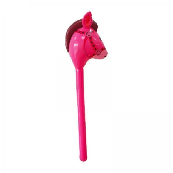 5x Horse Head Inflatable Toy for Parties, Riding Accessory for Kids