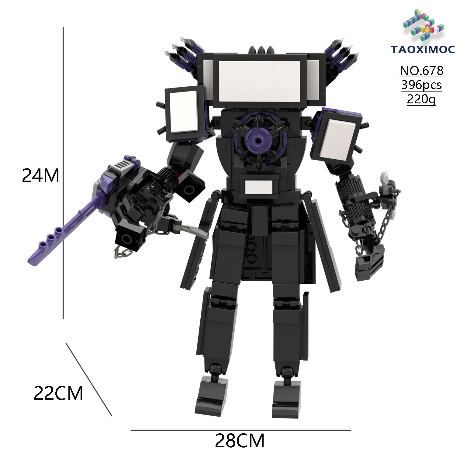 Skibidi Toilet Titan TV Man Speakerman Horror Game Bosses Camara Building Block Cartoon Doll Model Kids Birthday Halloween Gift