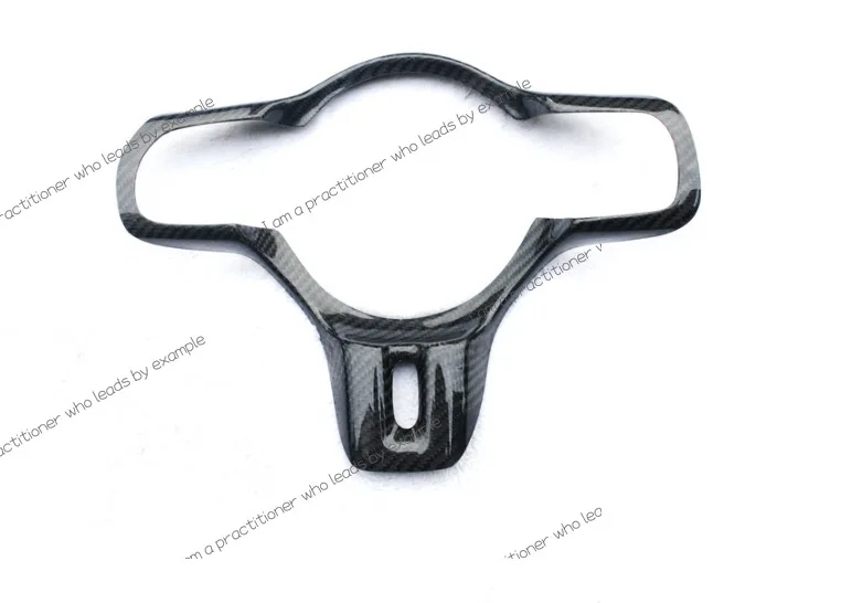 For Mitsubishi Evolution Lancer EVO X 10 true carbon fiber steering wheel trim patch upholstery