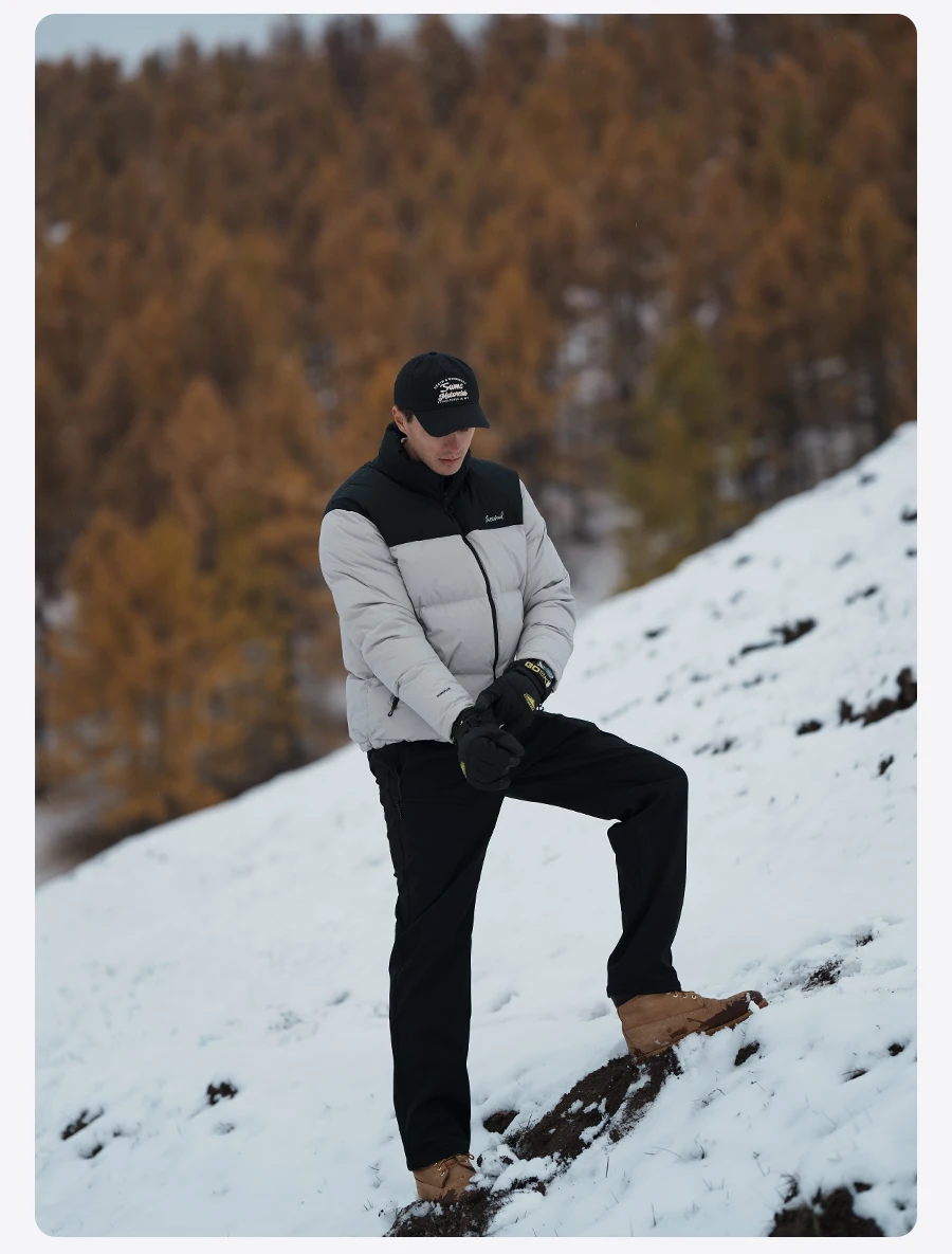 SIMWOOD 2026 Winter New Warm 90% White Duck Down Coat Men Warm Repellent Windproof High Quality Plus Size Jackets