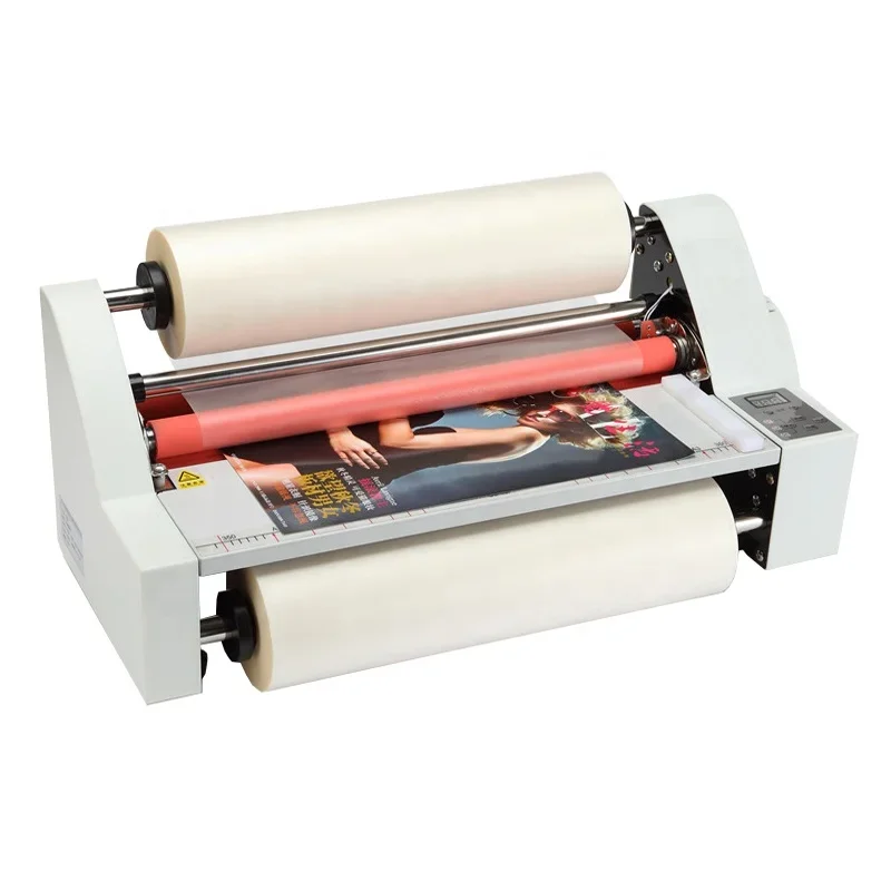 A4 A5 A6 Size Hot Roll Laminator 260mm Heat And Cold Mount Laminating Machine