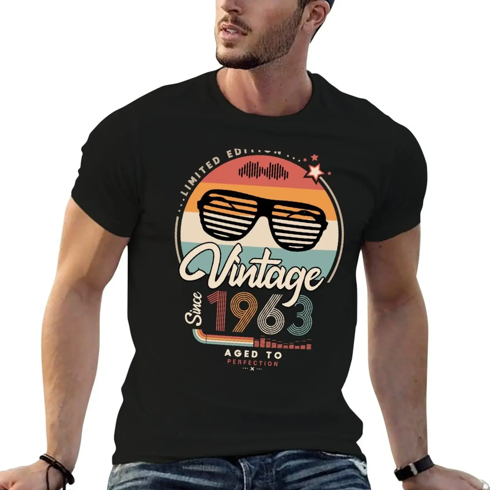 

Vintage since 1963 T-Shirt baggy shirts custom shirt plain mens shirts graphic tee