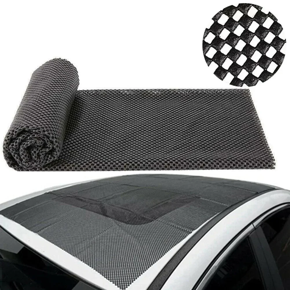 

1 Pc 120x100cm Car Trunk Anti-Slip Flexible Mat For Car Roof Trunk For Suv Rear Protective Luggage Foldable Vehicle Cargo Net
