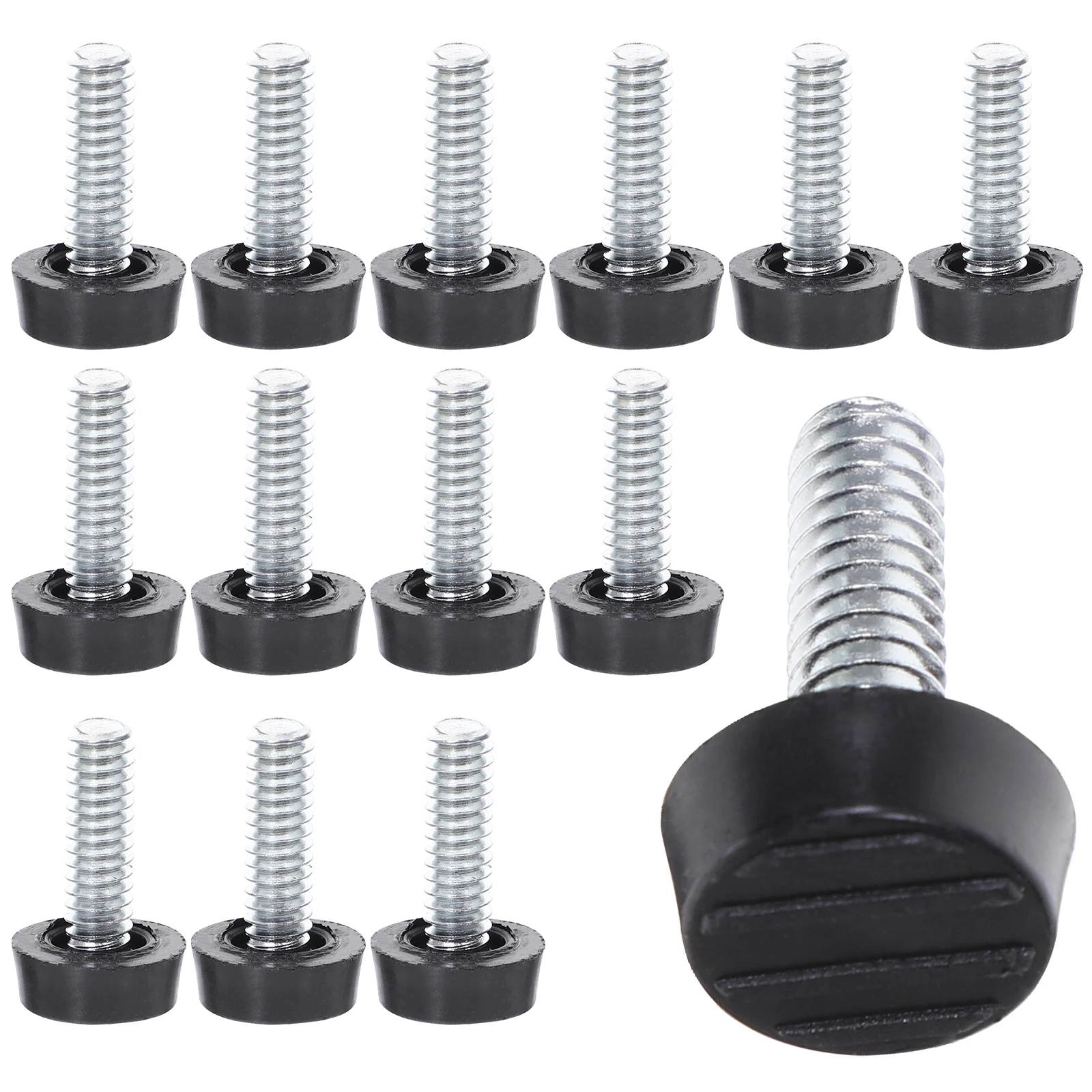 

50pcs Furniture Feet Adjusters Anti Slip Screw 4 Thread Height Adjustable Strong Bearing Table Levelers PP Galvanized Iron