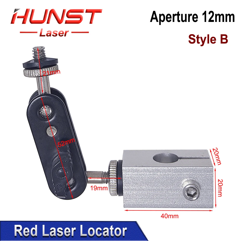 Hunst Red Laser Locator Laser Module Parts Diameter 12mm Lamp Holder For CO2 Fiber Optic UV Marking Machine