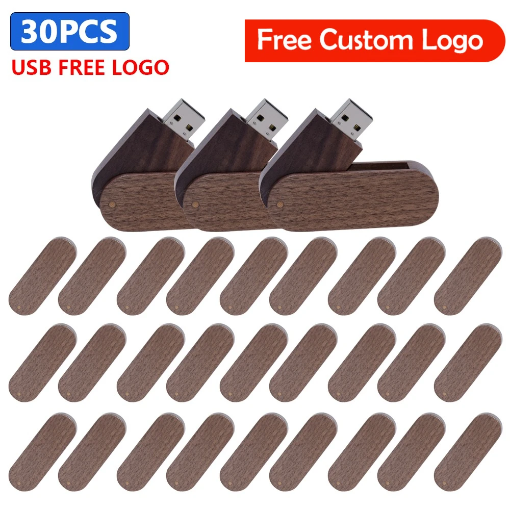 

30 шт., бесплатный персональный логотип, деревянный бамбуковый USB-флешка 2,0, 4 ГБ, 8 ГБ, 16 ГБ, 32 ГБ, 64 ГБ, 128 ГБ, драйвер-ручка, флэш-накопитель, память Creativo, подарок