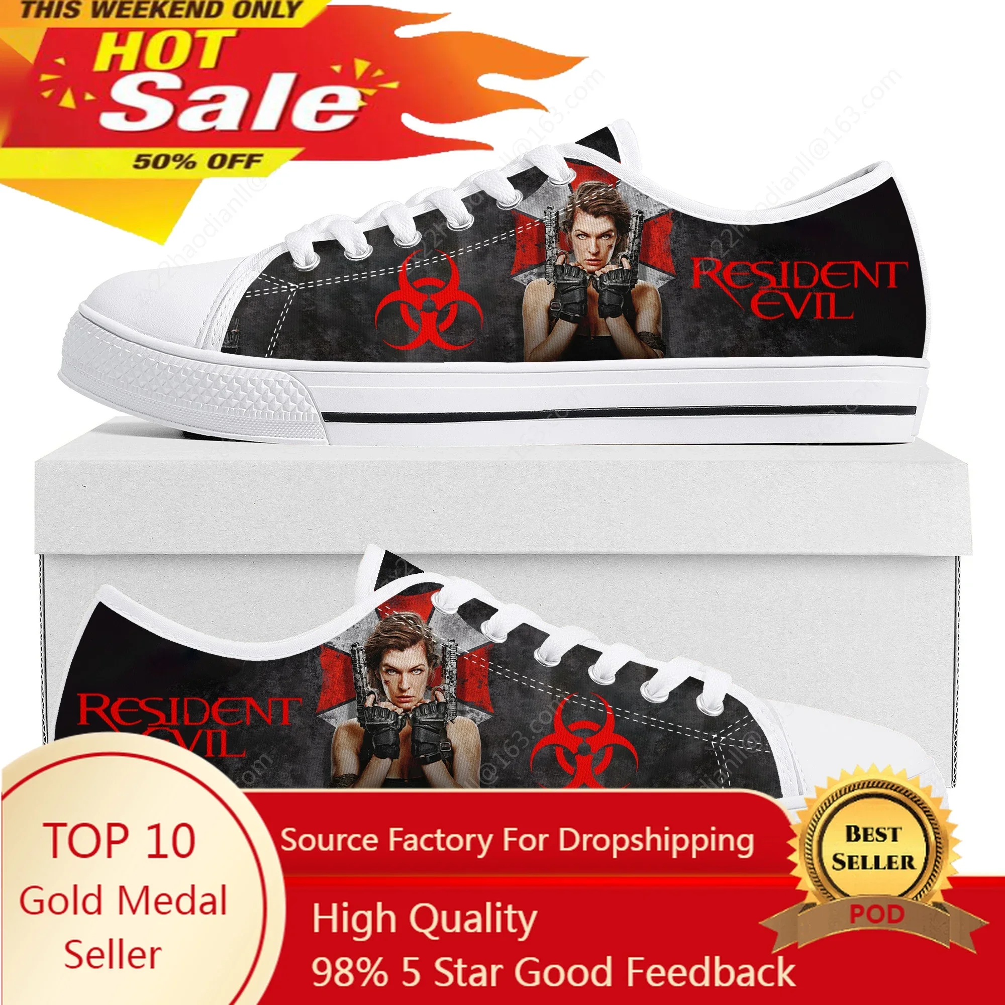 

U-Umbrella Low Top Sneakers Corporation Men Women Teenager Zombie Horror Movie Canvas Sneaker couple Casual Shoes Customize Shoe