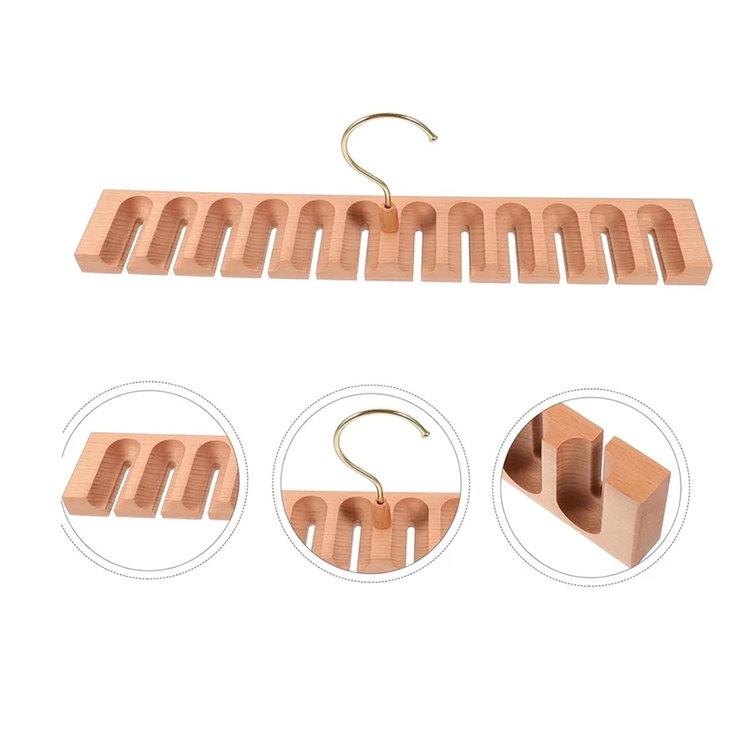 ABQR ceinture support de rangement ceintures laisse en cuir ceinture cravates pour hommes cravate cintre support ceinture crochets 1 pièce