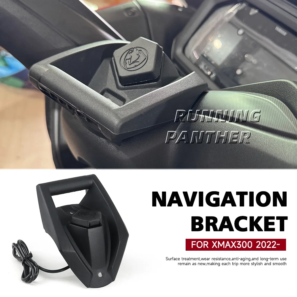 

For YAMAHA XMAX 300 X-MAX 300 2022- Motorcycle Navigation Bracket GPS Bracket Phone Bracket Suitable Car USB Interface