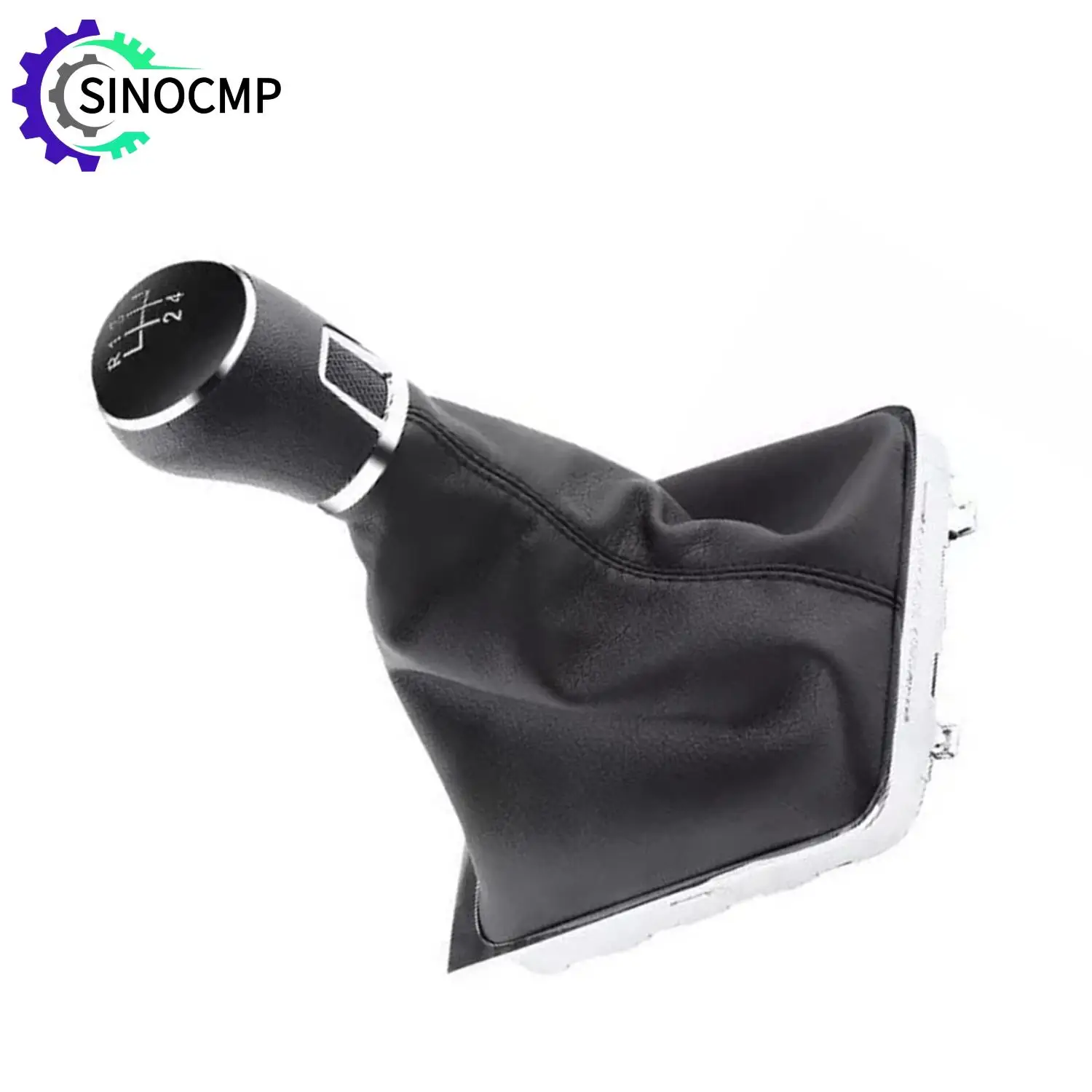 

5 Speed Gear Stick Shift Knob Lever & Boot Gaitor Leather Set for VW Golf 5 6 Jetta V VI Scirocco POLO VENTO 2013-2021 Auto Part