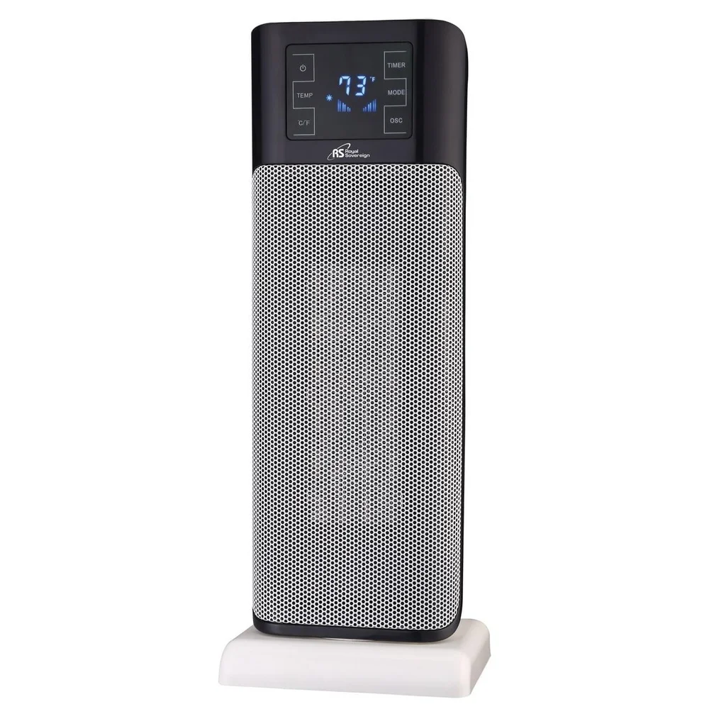 22 インチデジタル振動セラミックタワーヒーターリモコン付き LCD ディスプレイ 9 時間タイマー過熱保護屋内使用