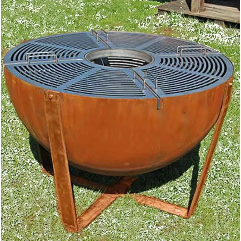 Unique products corten grill BBQ island for outdoor kitchen