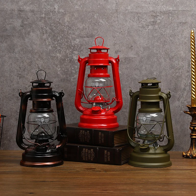 

‌Vintage Iron Oil Lamp - Outdoor Camping Tent Light, Desktop Atmosphere Lamp, Indoor Decoration