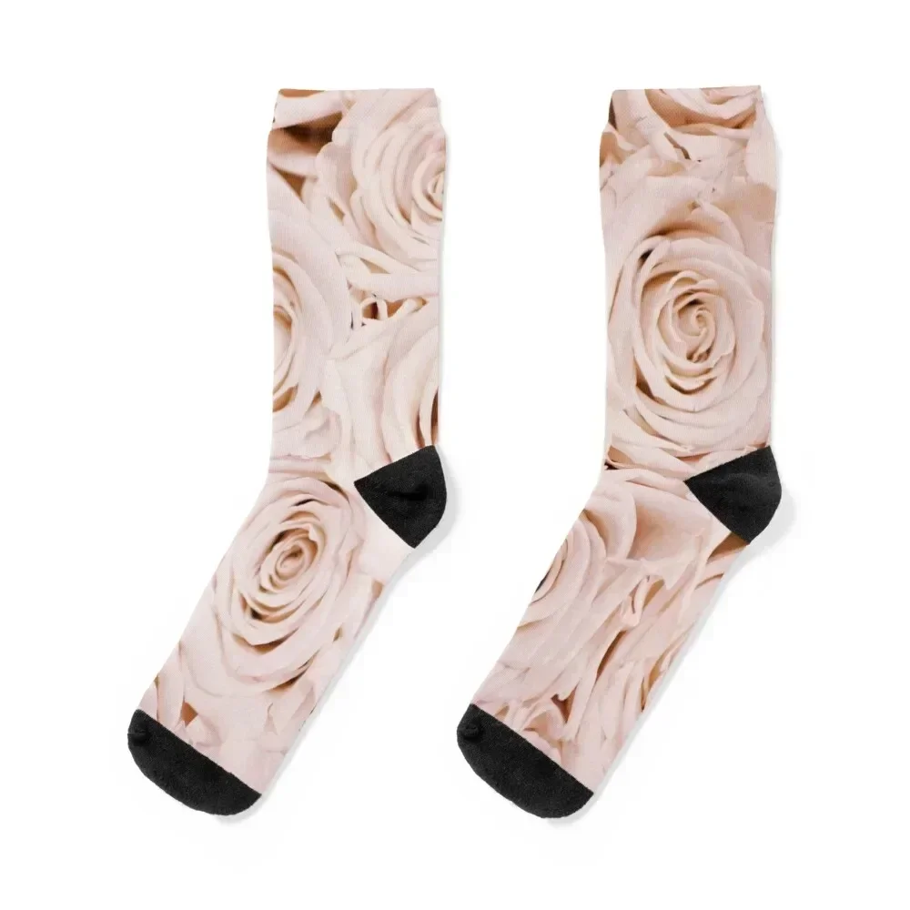 Vintage Dusty Pink Roses Socks christmas stocking sports and leisure anime Socks For Girls Men's