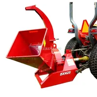 Factory Price Wood Chipper Manual Shredder Tractor PTO Driven Wood Chipper Shredder CE Approval Branches Crushing Machine for US