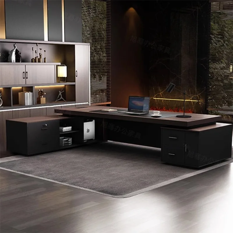 Aesthetic Display Office Desk Wooden Study Standing Modern Office Desk Multifunctional Nordic Mesa Ordenador Unique Furniture