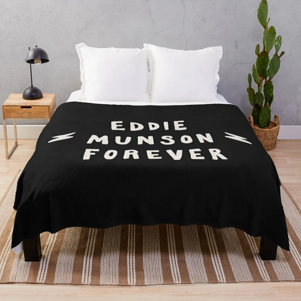 Eddie Munson Forever Throw Blanket Giant Sofa Beach Blankets