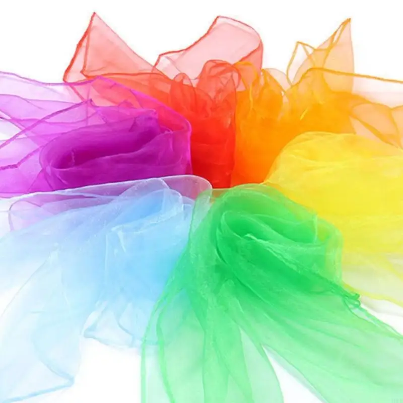 

Коллекция танцевальных шарфов, 10 шт., яркие цвета, шифоновая ткань премиум-класса, сценический реквизит для современных и