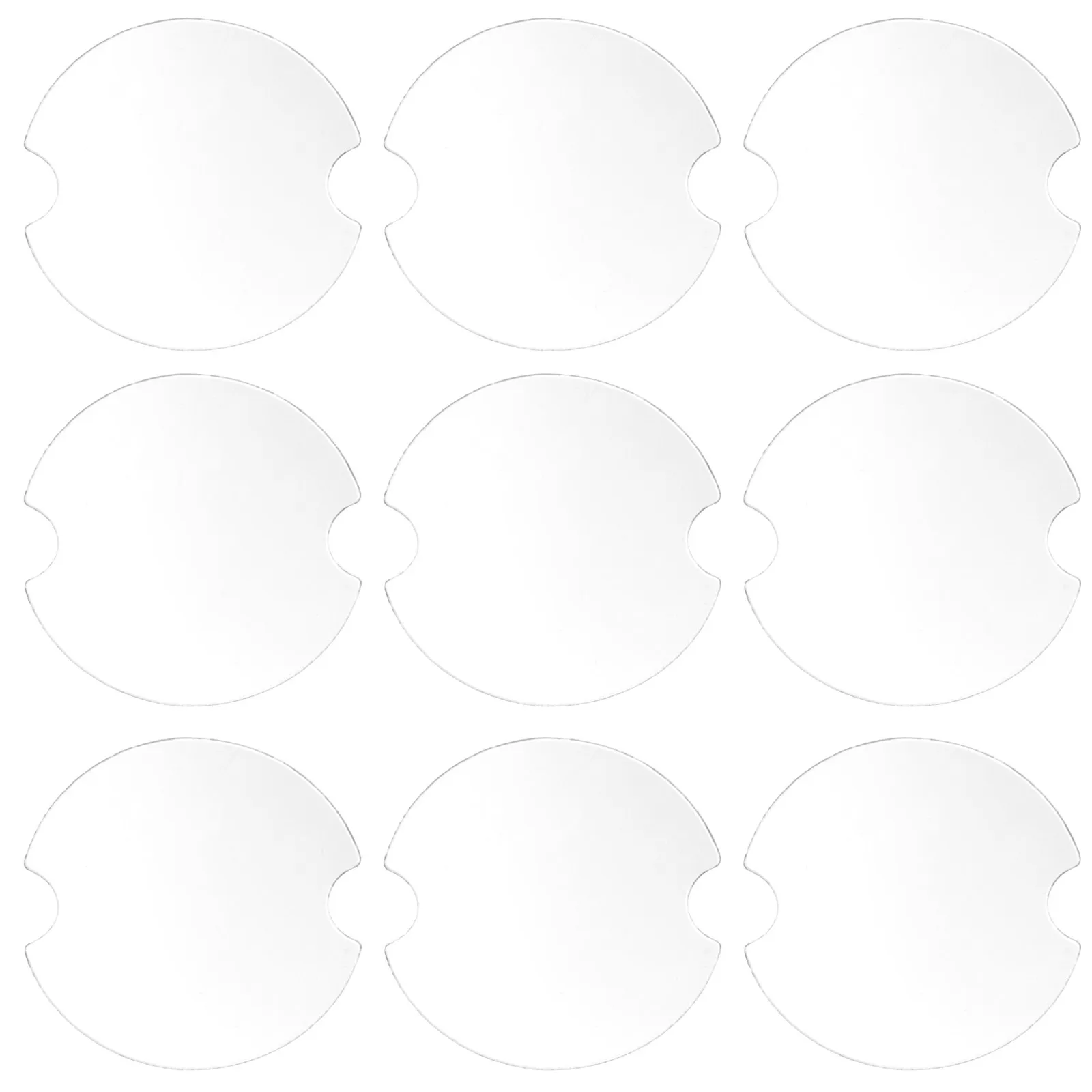 100Pcs Round Ring Display Sheets Plastic Jewelry Stand Organizer Stylish Fashionable Home Store Use Thin Lightweight Premium