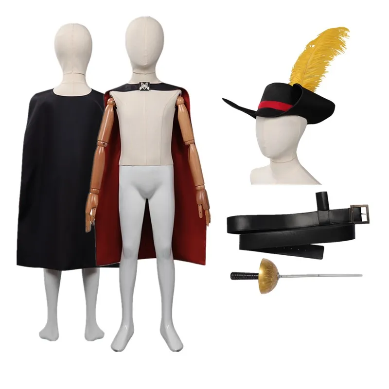 

Kids Puss Cosplay In Boots Cartoon Cat Roleplay Costume Boys Cloak Cape Hat Belt Sword Outfits Halloween Carnival Party Suit