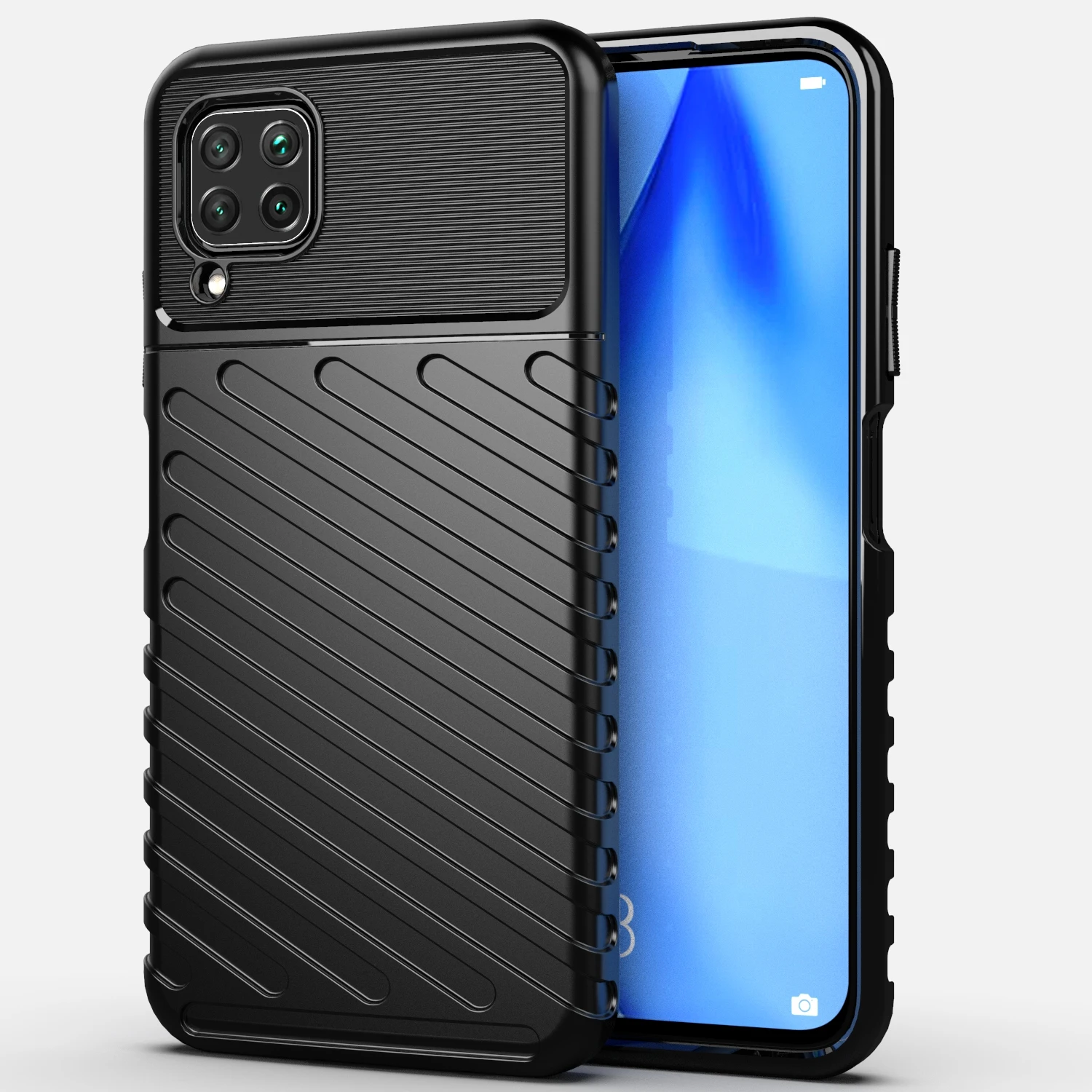 Luxury Shockproof Case for Huawei p40 lite P40 P30pro nova 6se 7i P smart 2021 Thunder Phone Cover For P40 lite E nova6 se P30 view 3