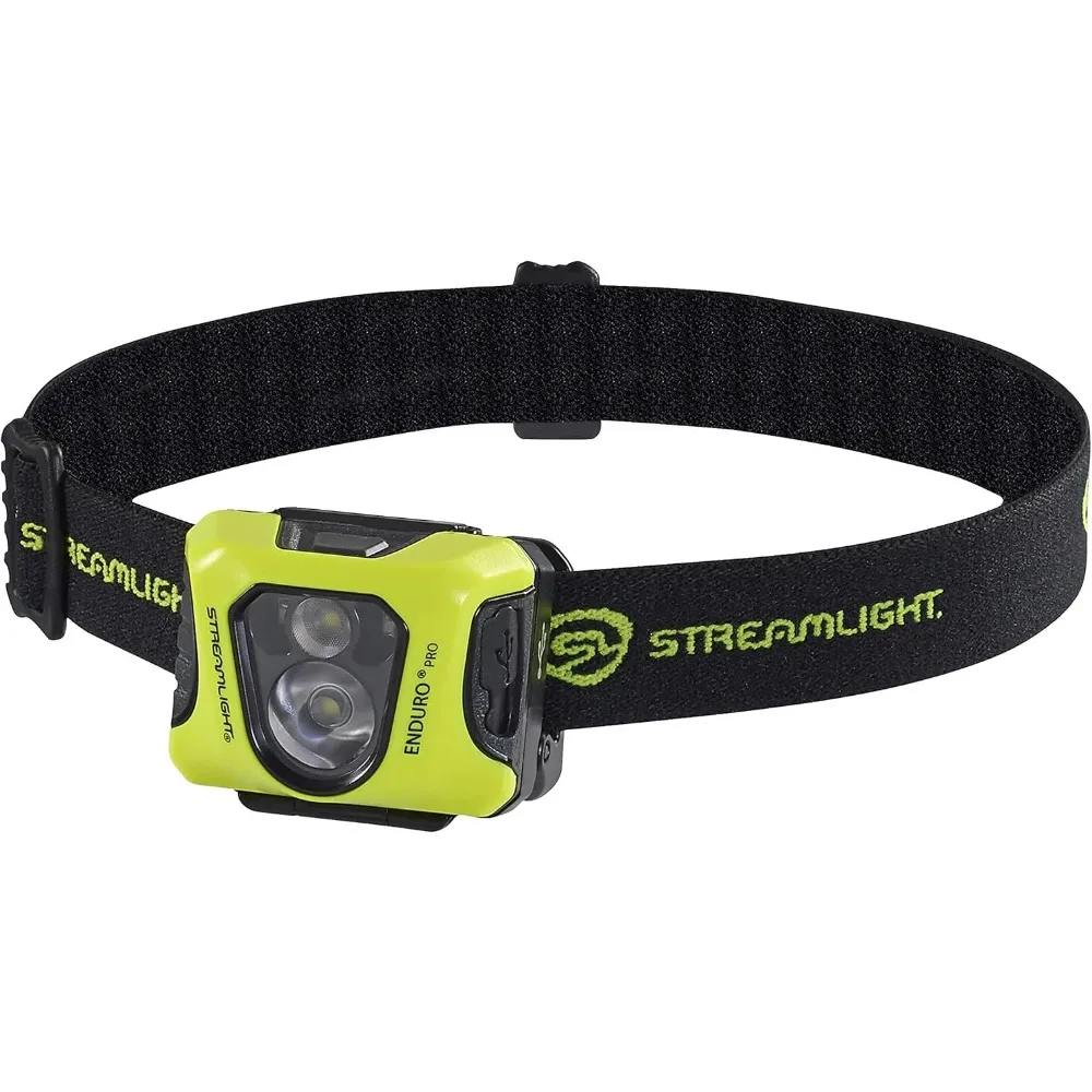 

Ultra-Light USB Rechargeable Headlamp with Spot & Flood Beams, 200 Lumen, Elastic Strap, Yellow