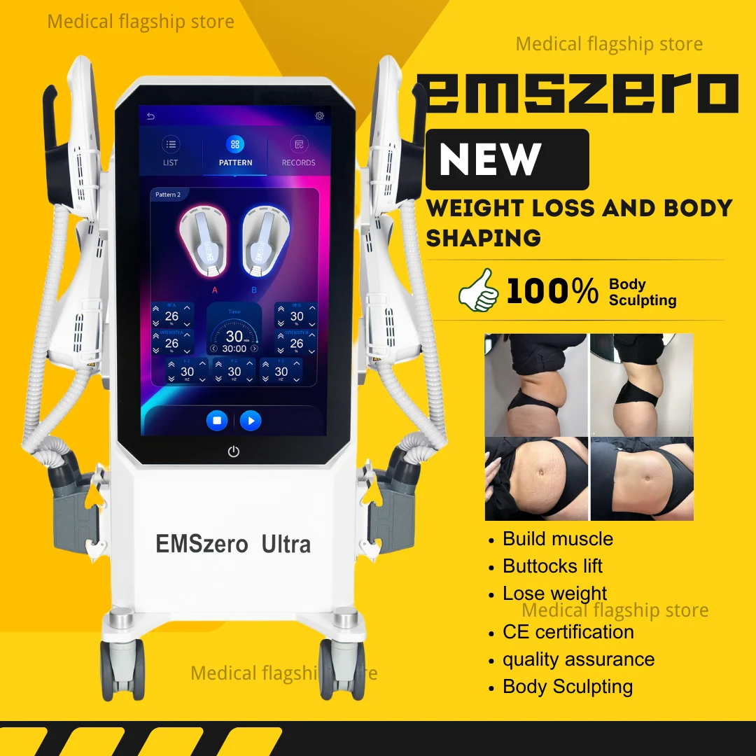 EMSzero PRO Ultra Therapy 15 Tesla 6500W Hiemt فقدان الوزن EM الجسم النحيف تحفيز العضلات المهنية emszero NEO Machine