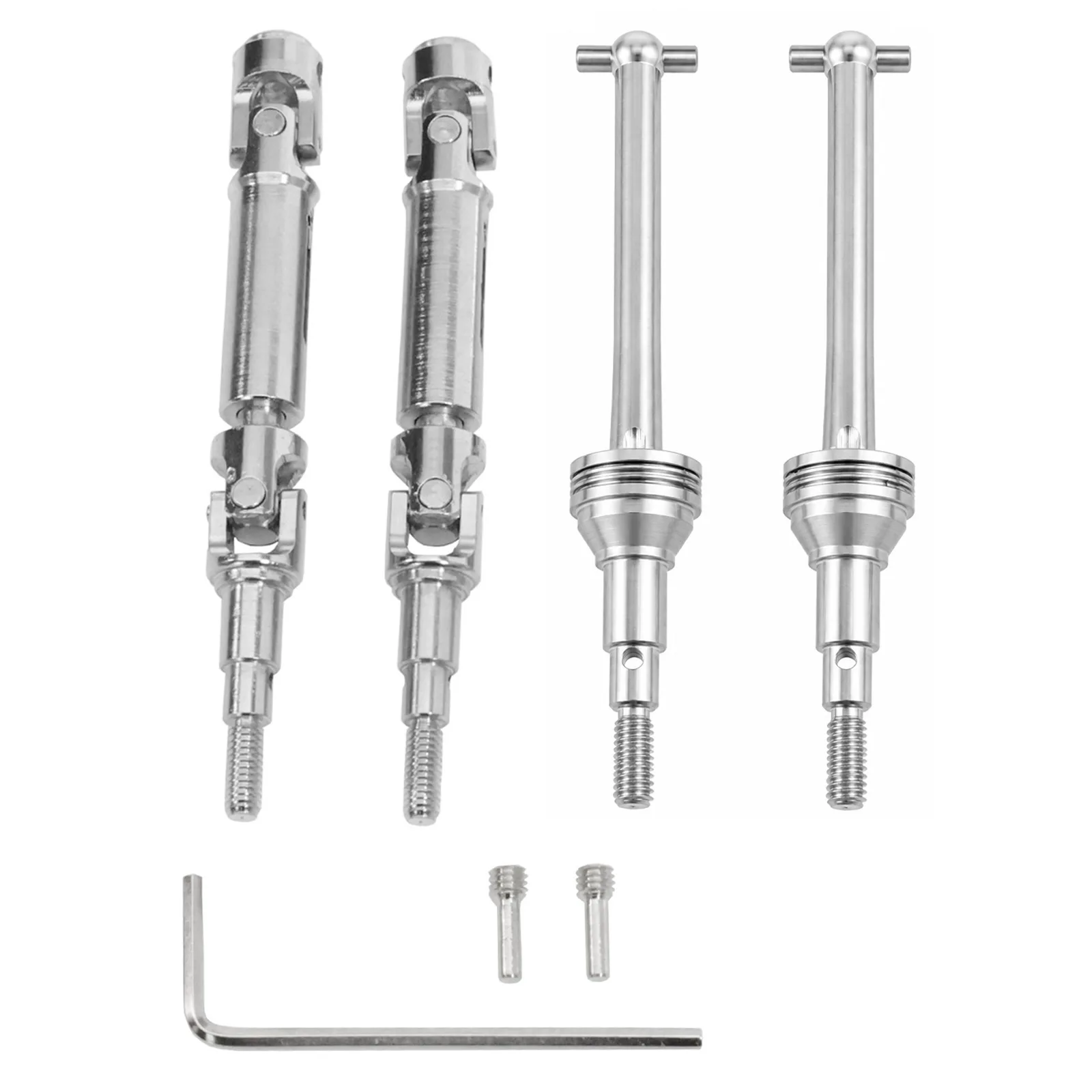 Hardened Steel CVD Front & Rear Drive Shaft Upgrade Parts Fit 1/14 MJX Hyper Go 14210 H14BM RC Buggy Transmission Accessories