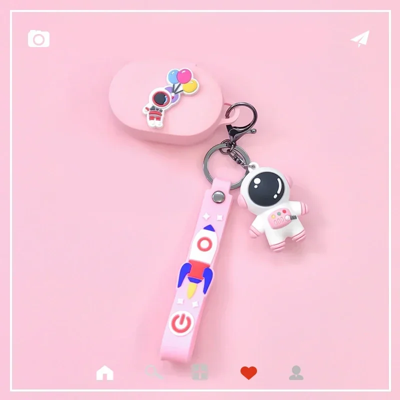 For Xiaomi Redmi Buds 4 Lite Case Cartoon Astronaut / Rabbit Cover Fundas Cute Silicone Earphones Case redmi 4 Lite case