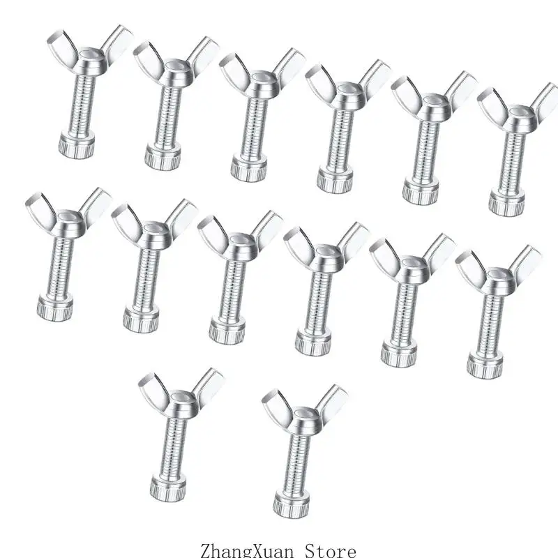 Von Hand angezogener Töpferscheiben-Schlägerschraubensatz, 14-teiliges 304-Stahl-Ersatzteil für Radkopf- und Basisbefestigungen – Detail 7