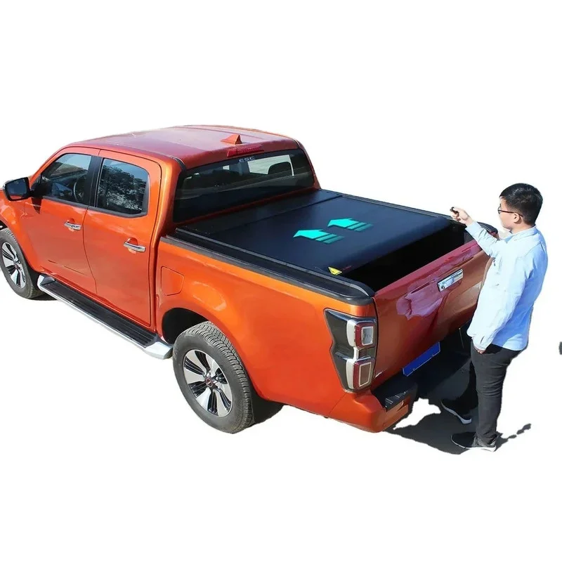 

Truck accessories pickup universal waterproof Aluminum roller shutter electric tonneau cover for for Hilux RENO 4 DOORS