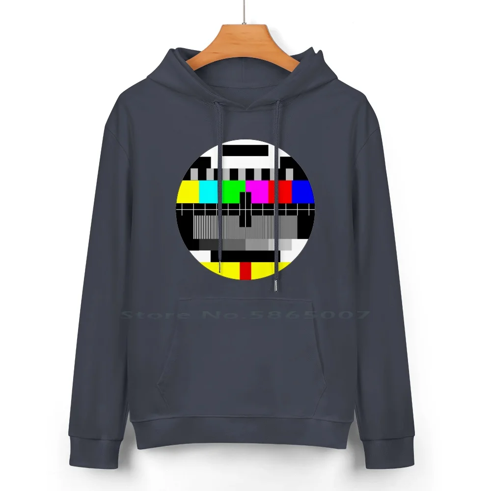 90's Tv Test Pattern Pure Cotton Hoodie Sweater 24 Colors Test Patter Sbs Abc Colours Sphere 90s 80s Australia 100% Cotton