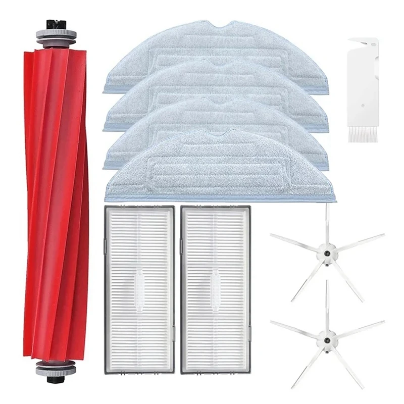 Запчасти для пылесоса Xiaomi Roborock S7 T7S T7plus, основная щетка, боковые щетки, Hepa фильтр, Швабра, сменные детали, аксессуары