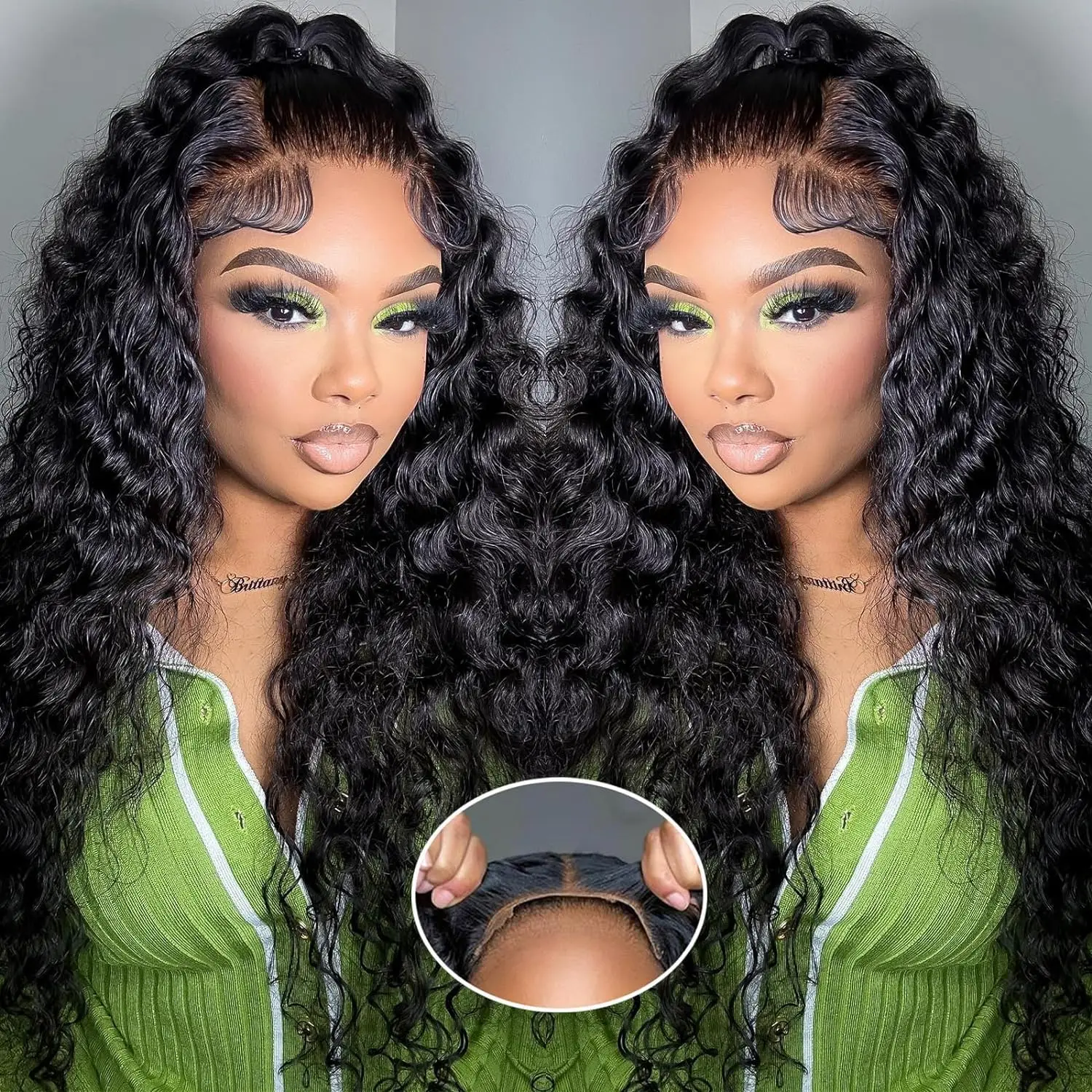 

Wear And Go Glueless Wigs Human Hair Deep Wave Wig Pre Cut 4x4 5x5 Lace Closure Wigs Pre Plucked Brazilian Curly Lace Wigs